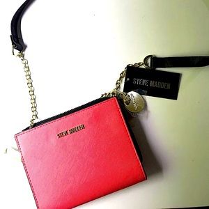 STEVE MADDEN coral crossbody purse Not New, but lightly loved.